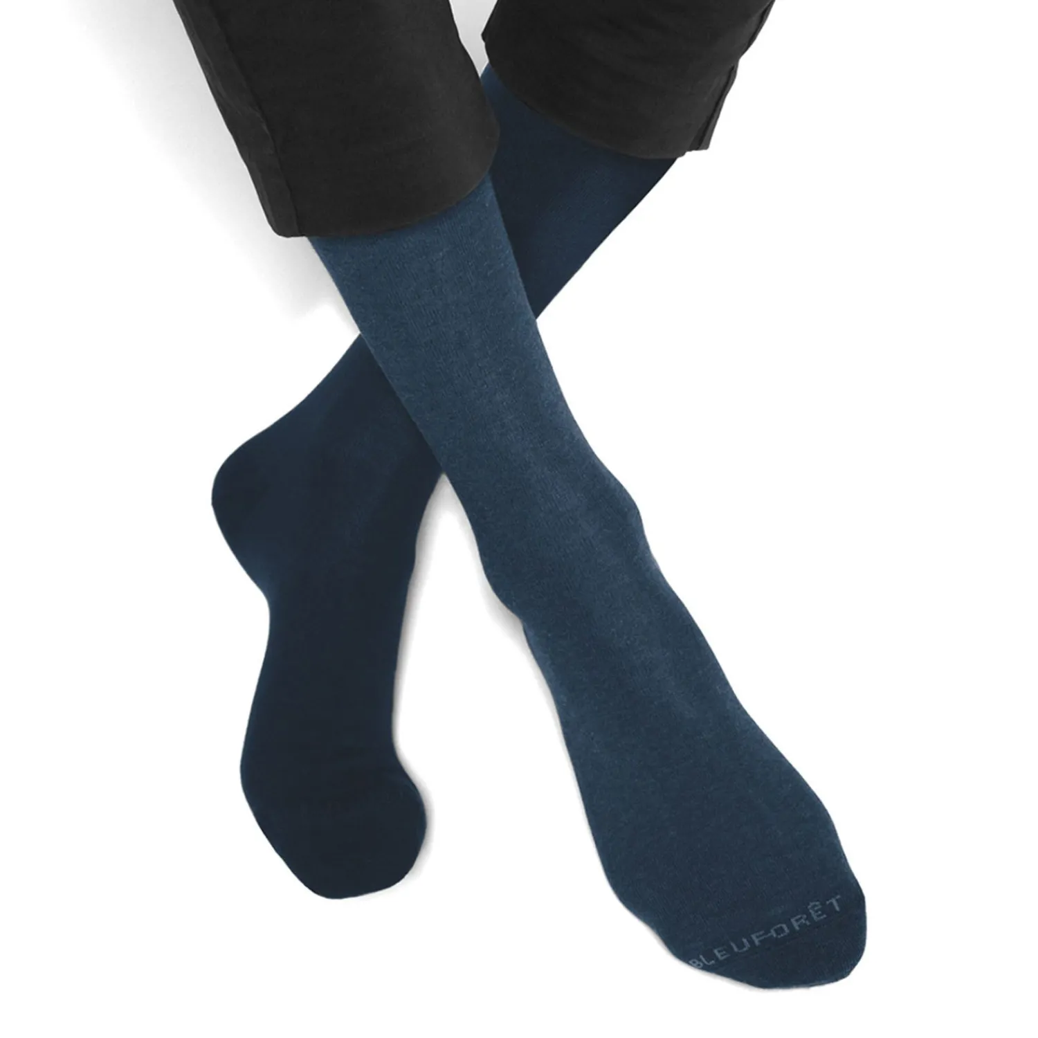 Bleu Foret Chaussettes|Accessoires^2 paires de chaussettes bleu 43-46 MARINE