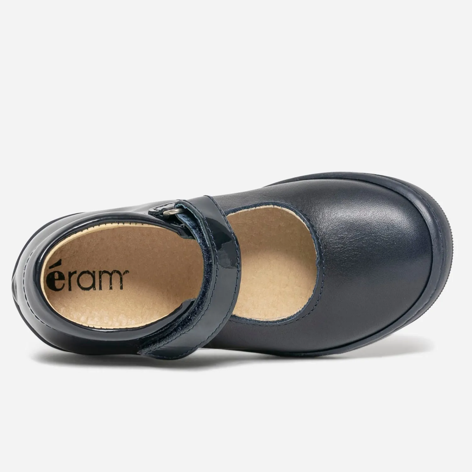 Eram Ballerines^Babies bleu en cuir et verni MARINE