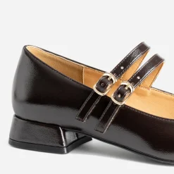 Eram Ballerines^Babies foncé double bride MARRON