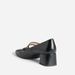 Eram Escarpins^Babies double bride à talon NOIR