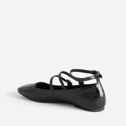 Eram Ballerines^Babies e vernie à triple bride NOIR