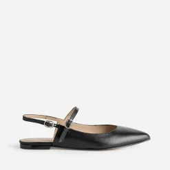 Eram Ballerines^Babies slingback e cuir bout pointu NOIR