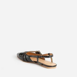 Texto Ballerines^Babies slingback e vernie NOIR