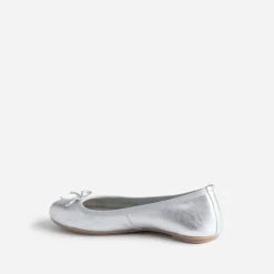 Eram Ballerines^Ballerine ée en cuir à petit nœud ARGENT