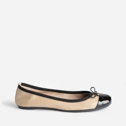 Eram Ballerines^Ballerine en cuir à petit nœud BEIGE