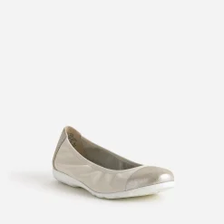 Caprice Ballerines^Ballerine élastiquée à bout irisé BEIGE