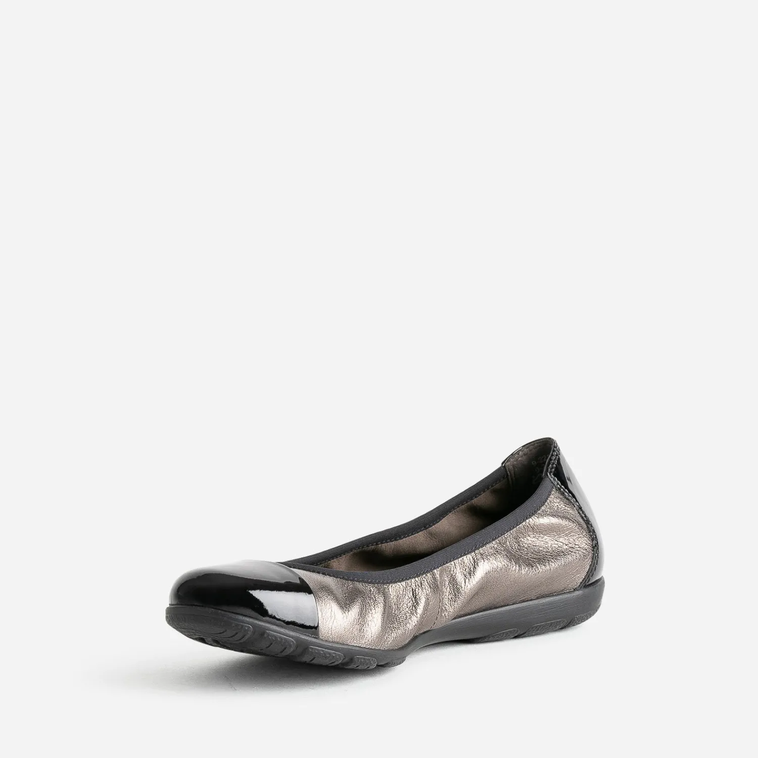 Caprice Ballerines^Ballerine bronze élastiquée à bout verni METALISE