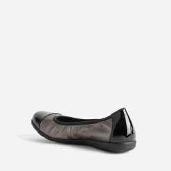 Caprice Ballerines^Ballerine bronze élastiquée à bout verni METALISE