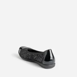 Caprice Ballerines^Ballerine e élastiquée à bout verni NOIR