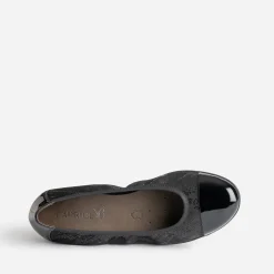 Caprice Ballerines^Ballerine e élastiquée à bout verni NOIR