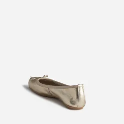 Eram Ballerines^Ballerine dée en cuir avec nœud OR