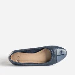 Eram Ballerines^Ballerine effet python et verni MARINE