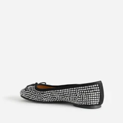 Eram Ballerines^Ballerine noire décor strass METALISE