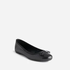 Eram Ballerines^Ballerine e en cuir avec noeud NOIR
