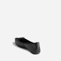 Eram Ballerines^Ballerine e en cuir avec noeud NOIR