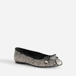Eram Ballerines^Ballerine noire imprimé effet python IMPRIME