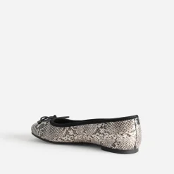 Eram Ballerines^Ballerine noire imprimé effet python IMPRIME