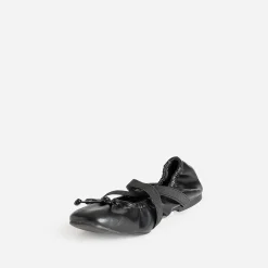 Eram Ballerines^Ballerine e élastiquée brides croisées NOIR