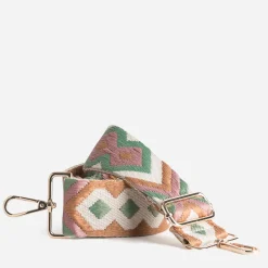 Texto Autres Accessoires|Sacs Bananes & Bandoulières^Bandoulière amovible beige tissée pour sac MULTICOLORE