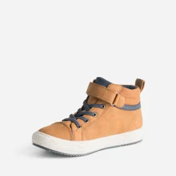 Buggy Chaussures Montantes^Basket camel, écru et marine COGNAC