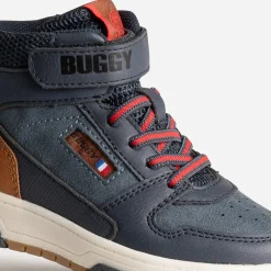 Buggy Chaussures Montantes^Basket lacet rayé rouge MARINE