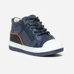 Buggy Chaussures Montantes^Basket marine zippée BLEU