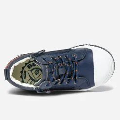 Buggy Chaussures Montantes^Basket marine zippée BLEU