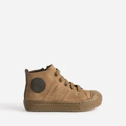 Buggy Chaussures Montantes^Basket éco-conçue marron en cuir COGNAC