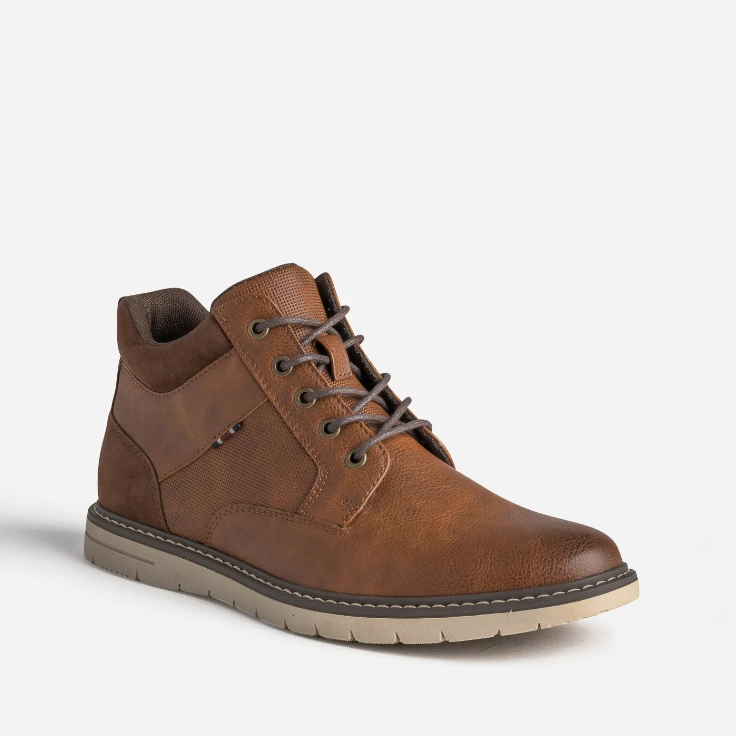 Eram Boots^Basket et marron COGNAC