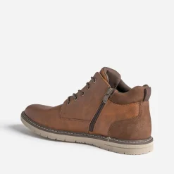 Eram Boots^Basket et marron COGNAC