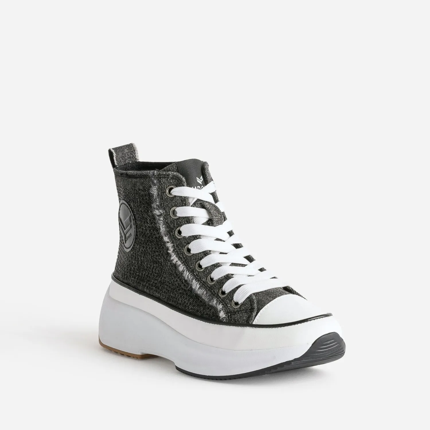Kaporal Baskets^Basket e denim strassé à plateforme GRIS