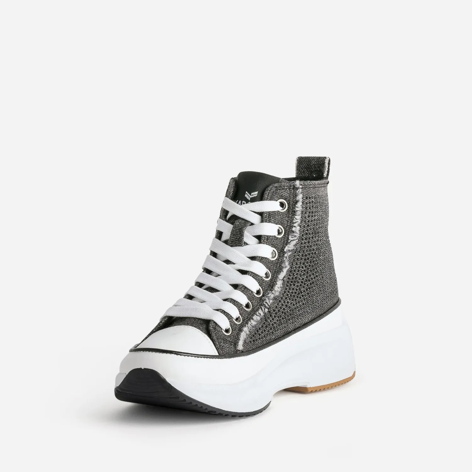 Kaporal Baskets^Basket e denim strassé à plateforme GRIS