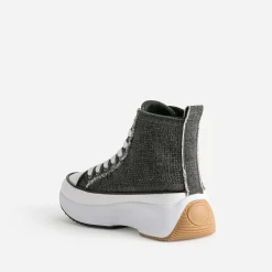 Kaporal Baskets^Basket e denim strassé à plateforme GRIS