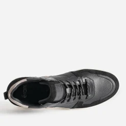 Eram Baskets/Tennis^Basket montante e et grise en cuir NOIR