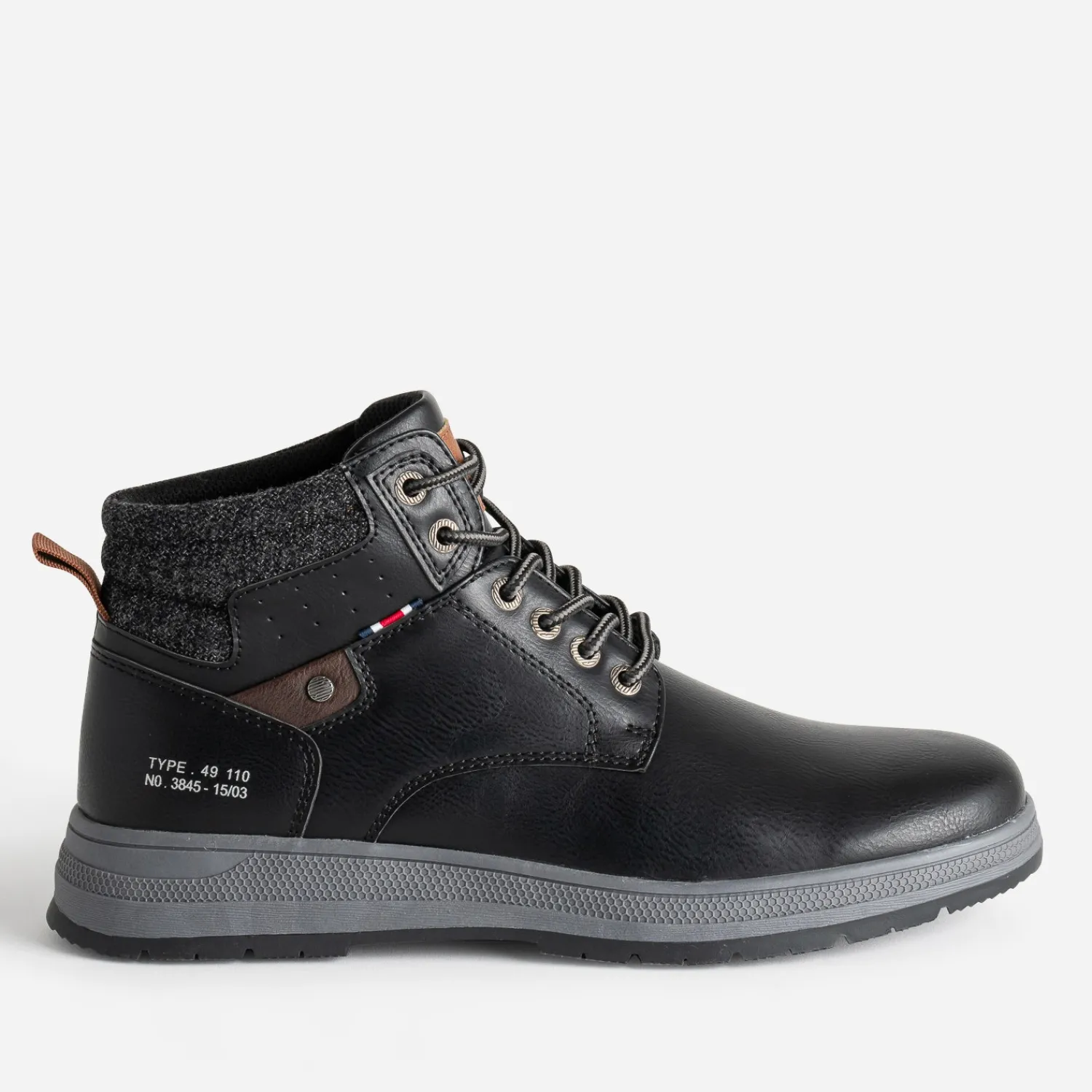 Eram Boots|Baskets/Tennis^Basket et textile chiné NOIR