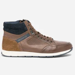 Redskins Boots|Baskets/Tennis^Basket marron en cuir COGNAC