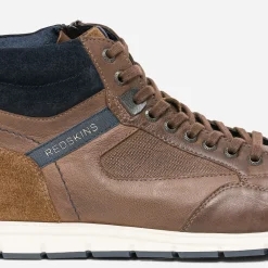 Redskins Boots|Baskets/Tennis^Basket marron en cuir COGNAC