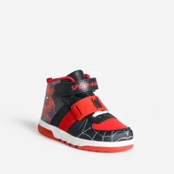 703 Baskets^Basket SPIDER-MAN e et rouge lumineuse NOIR