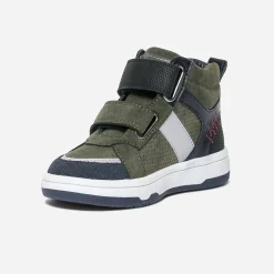 Buggy Chaussures Montantes^Baskets kaki à double scratchs VERT