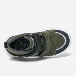 Buggy Chaussures Montantes^Baskets kaki à double scratchs VERT