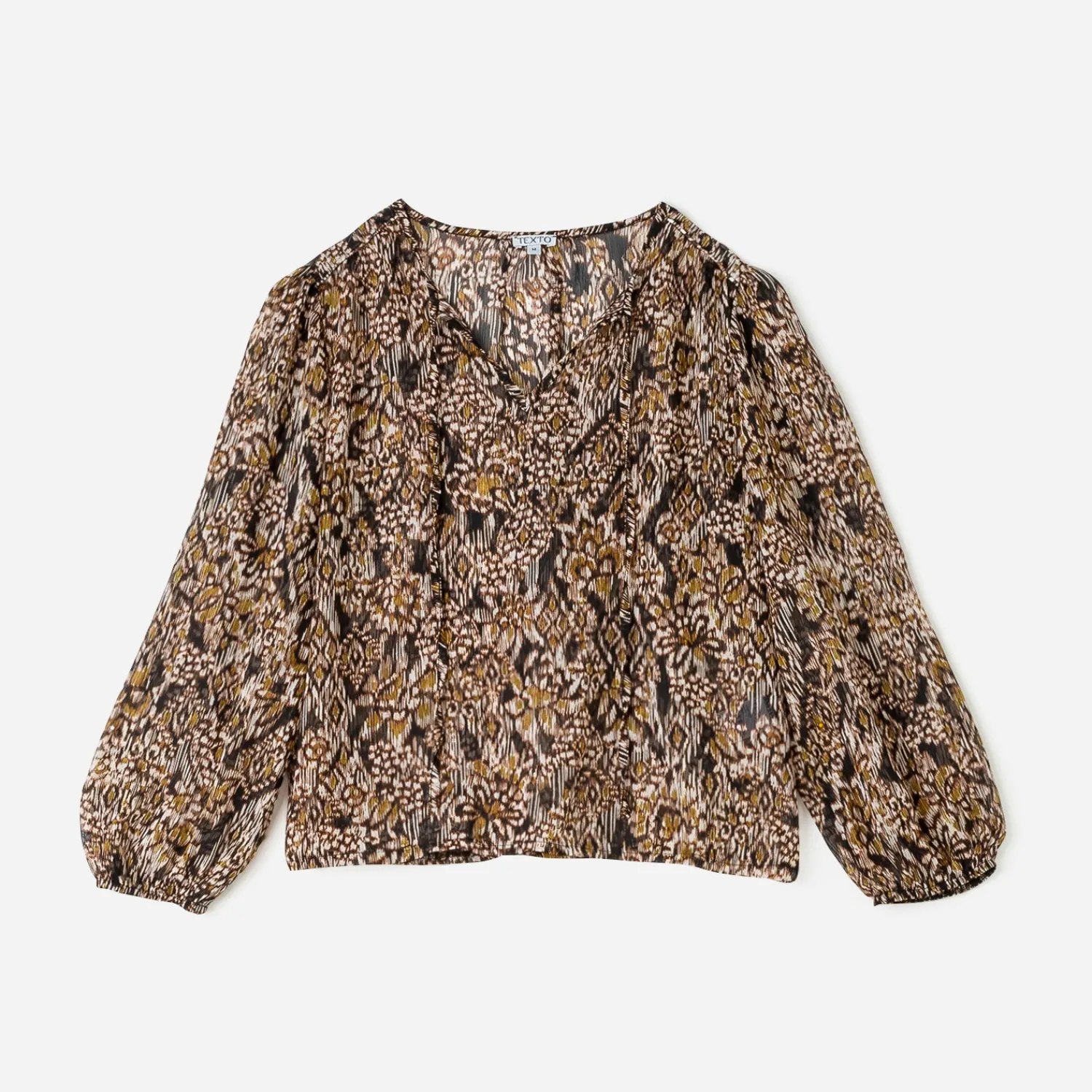 Texto Chemises & Blouses^Blouse à imprimé ethnique floral MARRON
