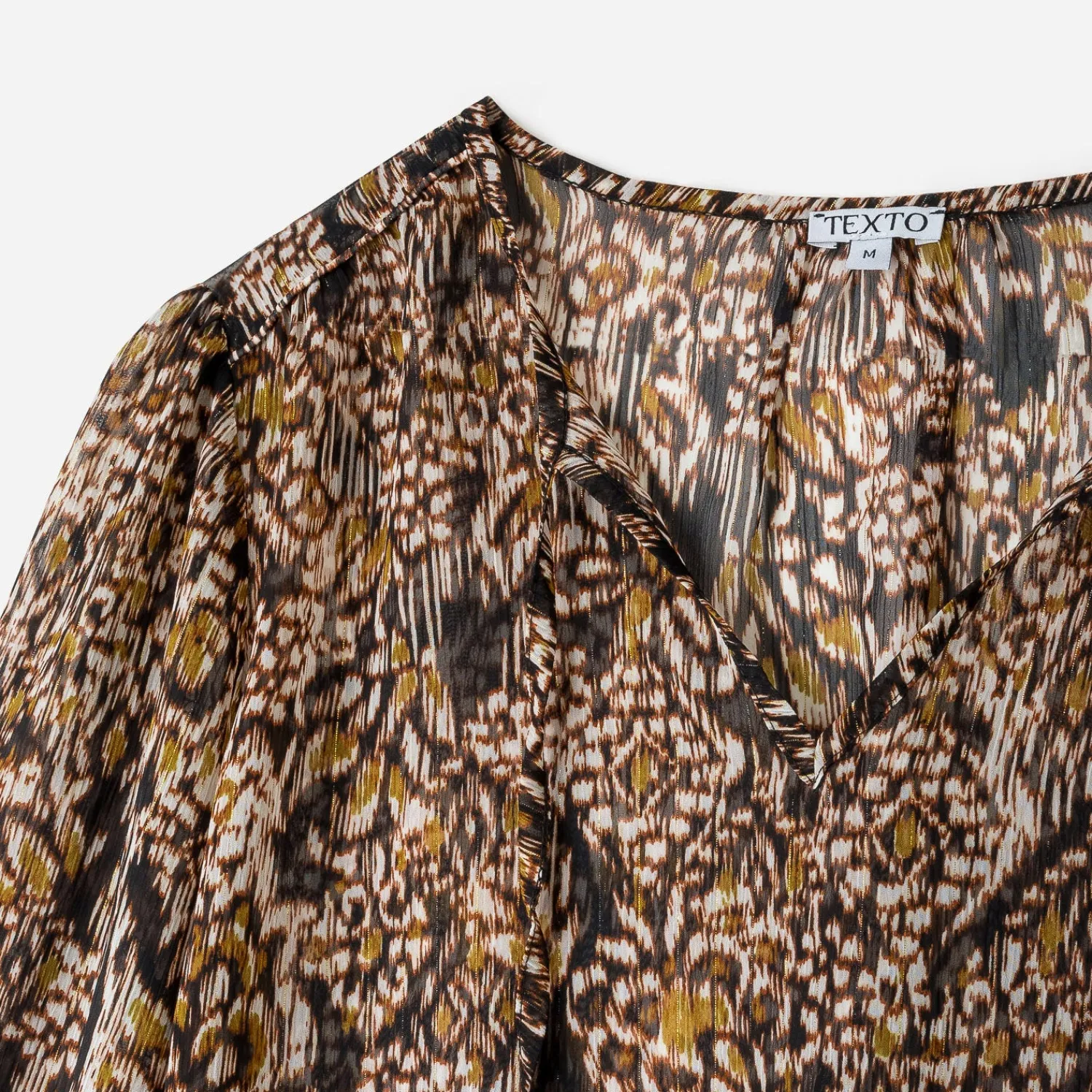 Texto Chemises & Blouses^Blouse à imprimé ethnique floral MARRON