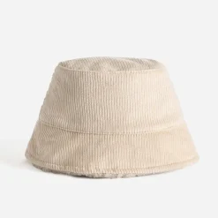 Eram Chapeaux, Bonnets & Casquettes^Bob réversible clair velours côtelé fourré BEIGE