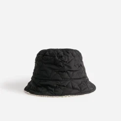 Texto Chapeaux, Bonnets & Casquettes^Bob réversible et sherpa écru NOIR