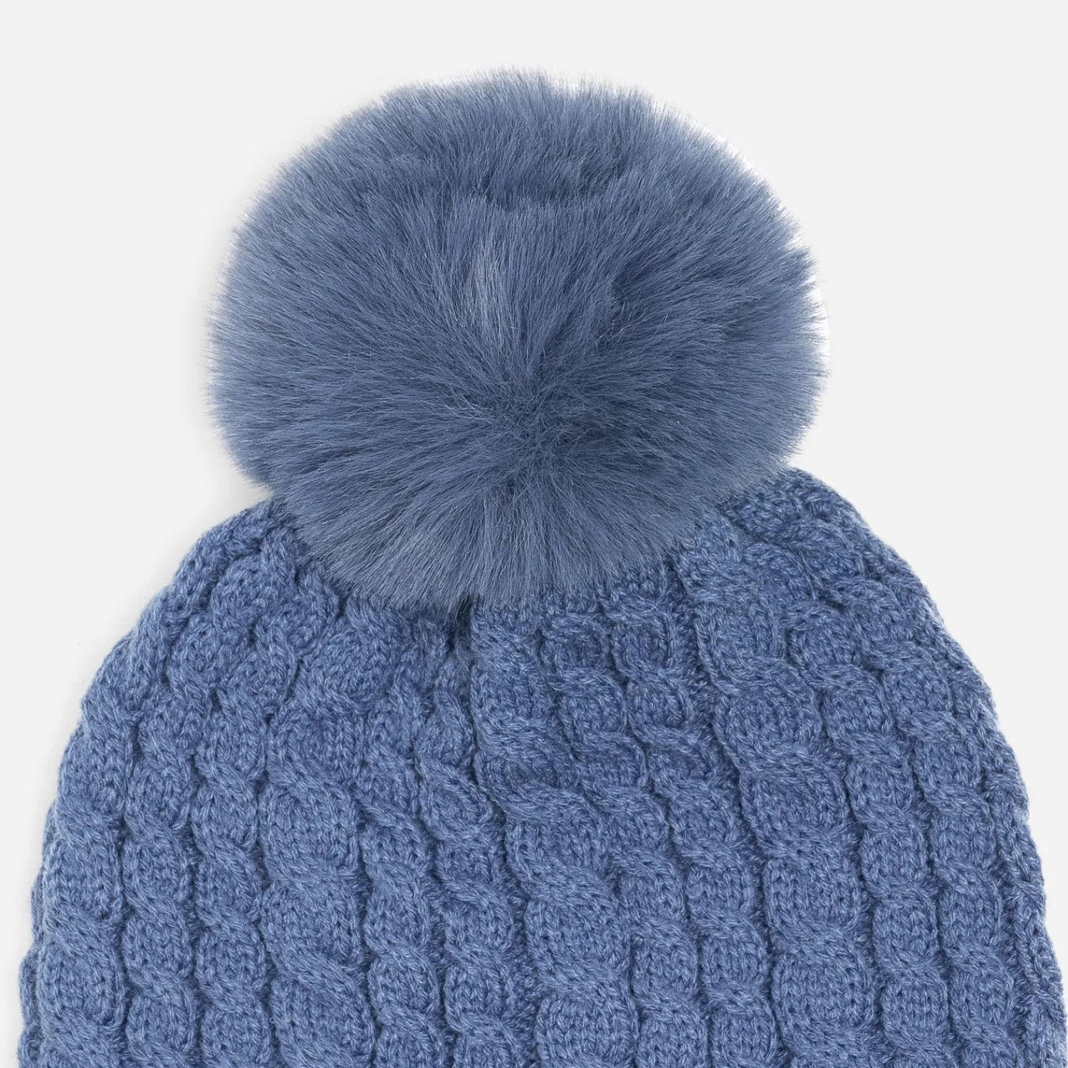 Eram Chapeaux, Bonnets & Casquettes^Bonnet tricot à torsades et pompon BLEU