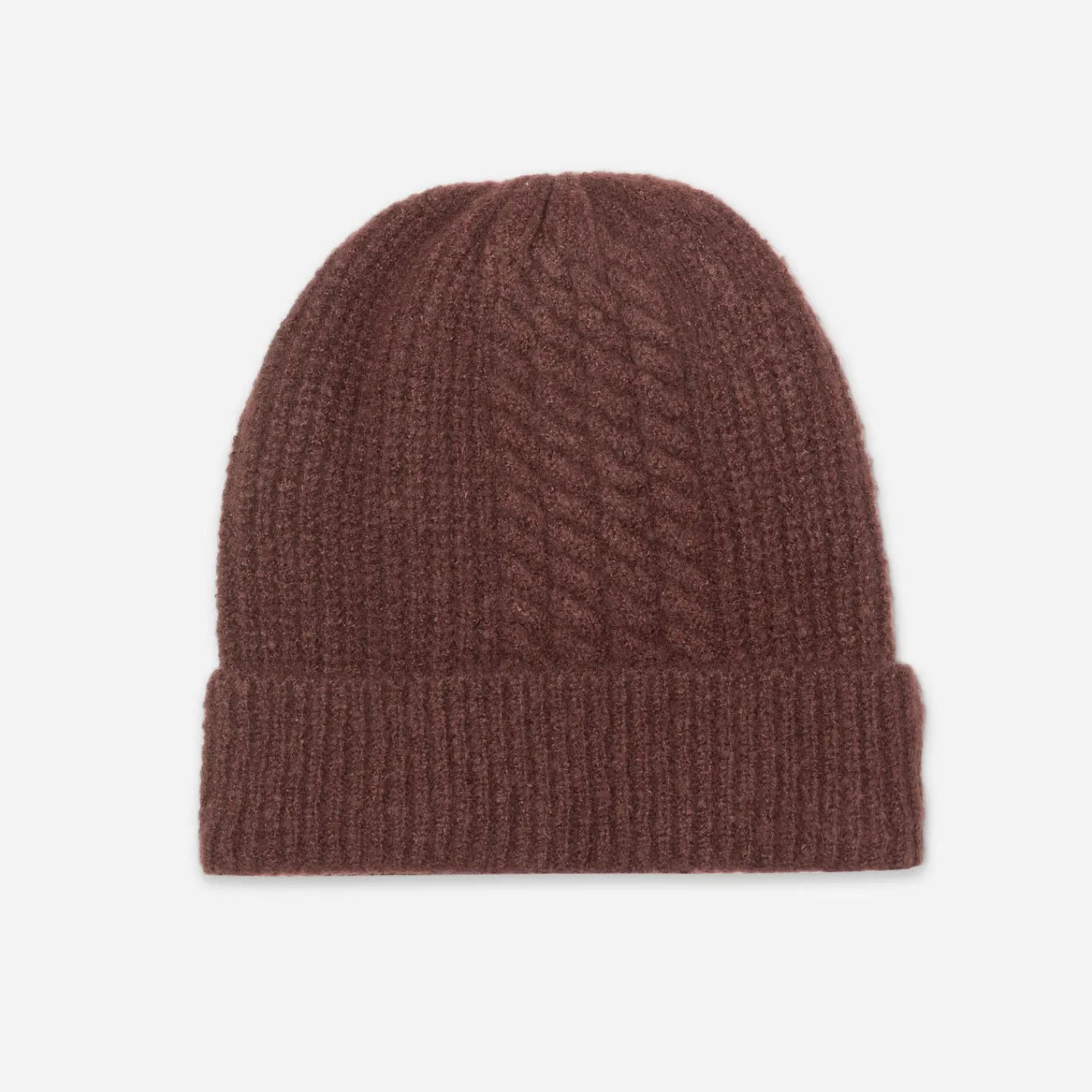 Eram Chapeaux, Bonnets & Casquettes^Bonnet bordeaux en tricot torsades ROUGE