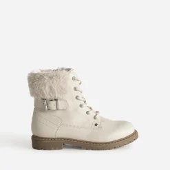 Buggy Boots^Boots à lacet fourré BEIGE