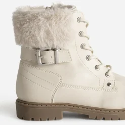 Buggy Boots^Boots à lacet fourré BEIGE