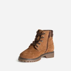 Buggy Chaussures Montantes^Boots à lacet cognac cuir velours CAMEL