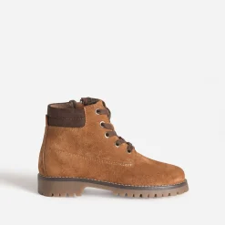 Buggy Chaussures Montantes^Boots à lacet cognac cuir velours CAMEL